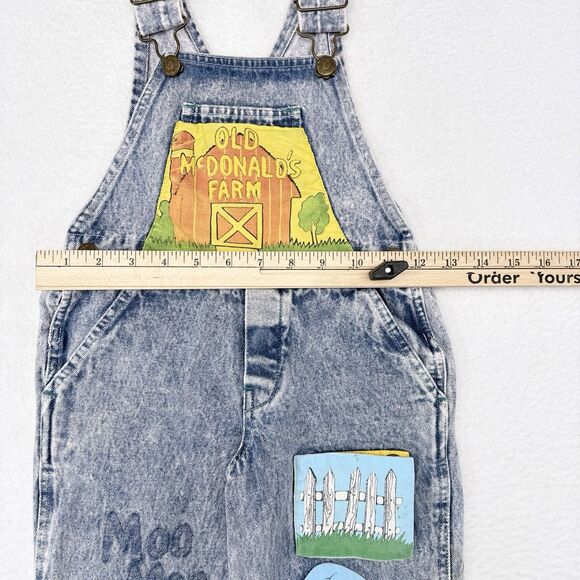 Kids Denim Overalls with Farm Print - Picture 8 of 10